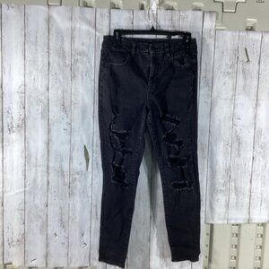 Whimsigoth heritage old money Black ripper jeans American Eagle size 8